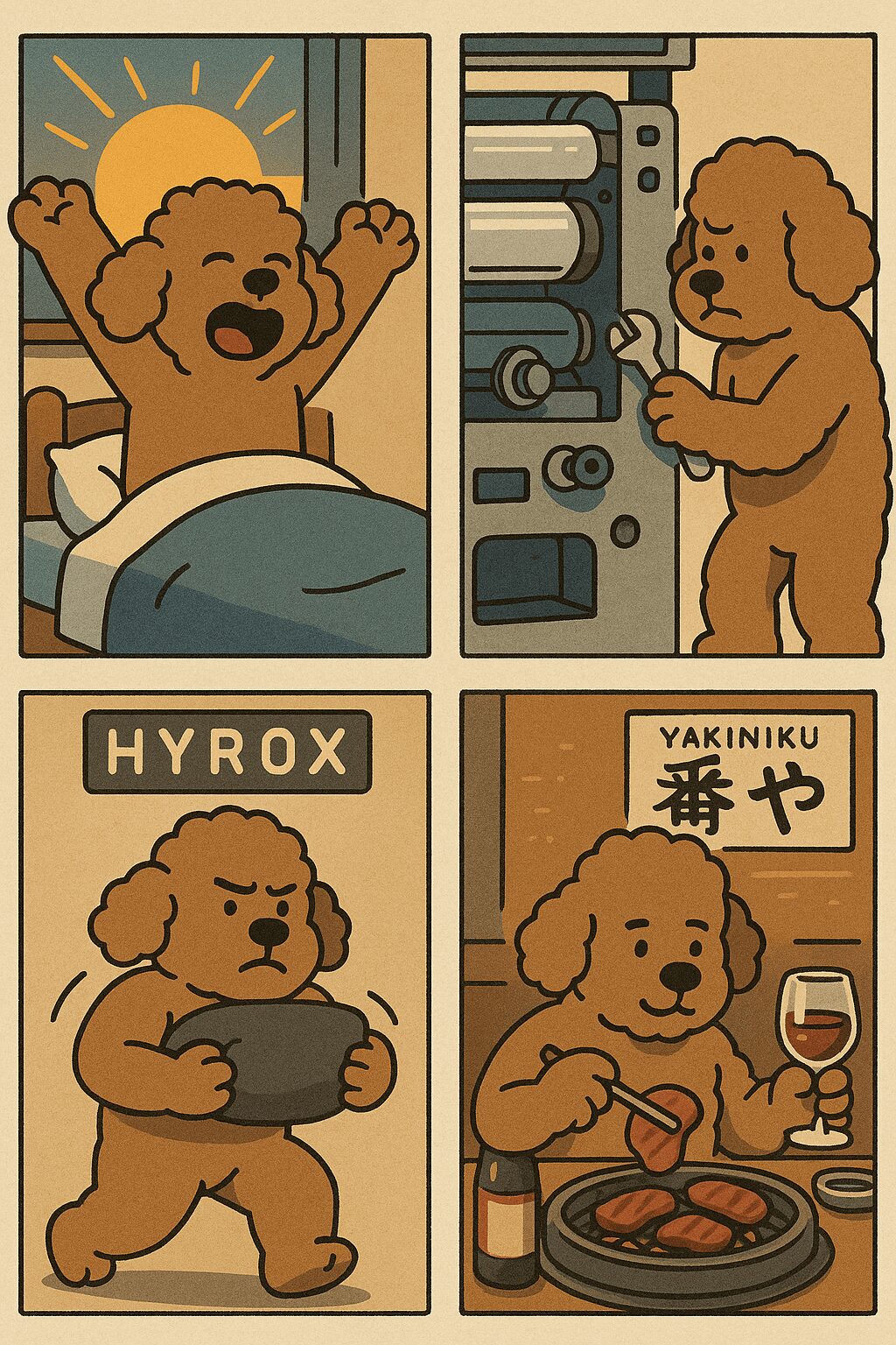 早起きは三文のプードル